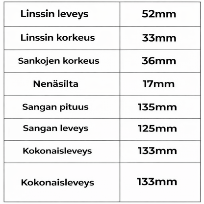 TeräväNäkö™ - Vakaat lukulasit kevyellä kehyksellä ja bifokaalisilla linsseillä
