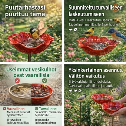 AviFlora™ – Botaninen Juoma-allas Linnuille, Mehiläisille ja Perhosille