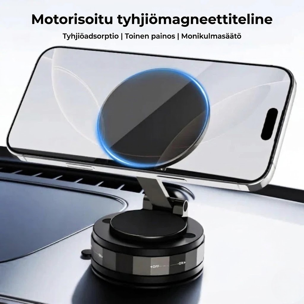 MagnetGrip™ – Magneettinen puhelinteline autoon