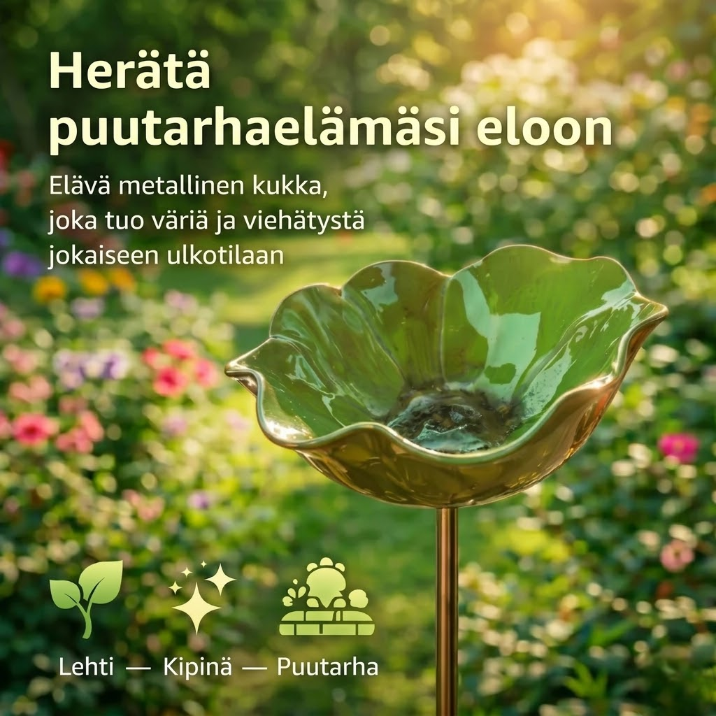 AviFlora™ – Botaninen Juoma-allas Linnuille, Mehiläisille ja Perhosille