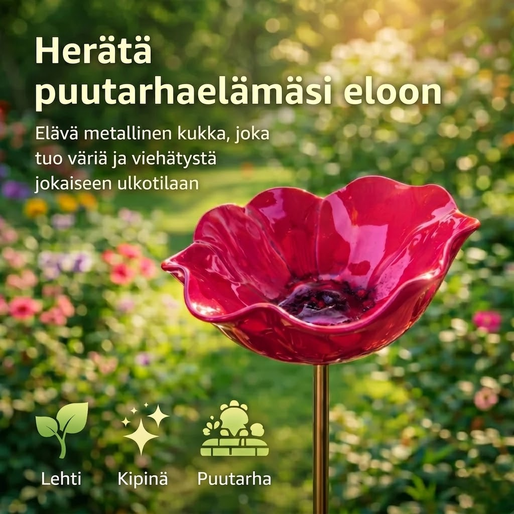 AviFlora™ – Botaninen Juoma-allas Linnuille, Mehiläisille ja Perhosille