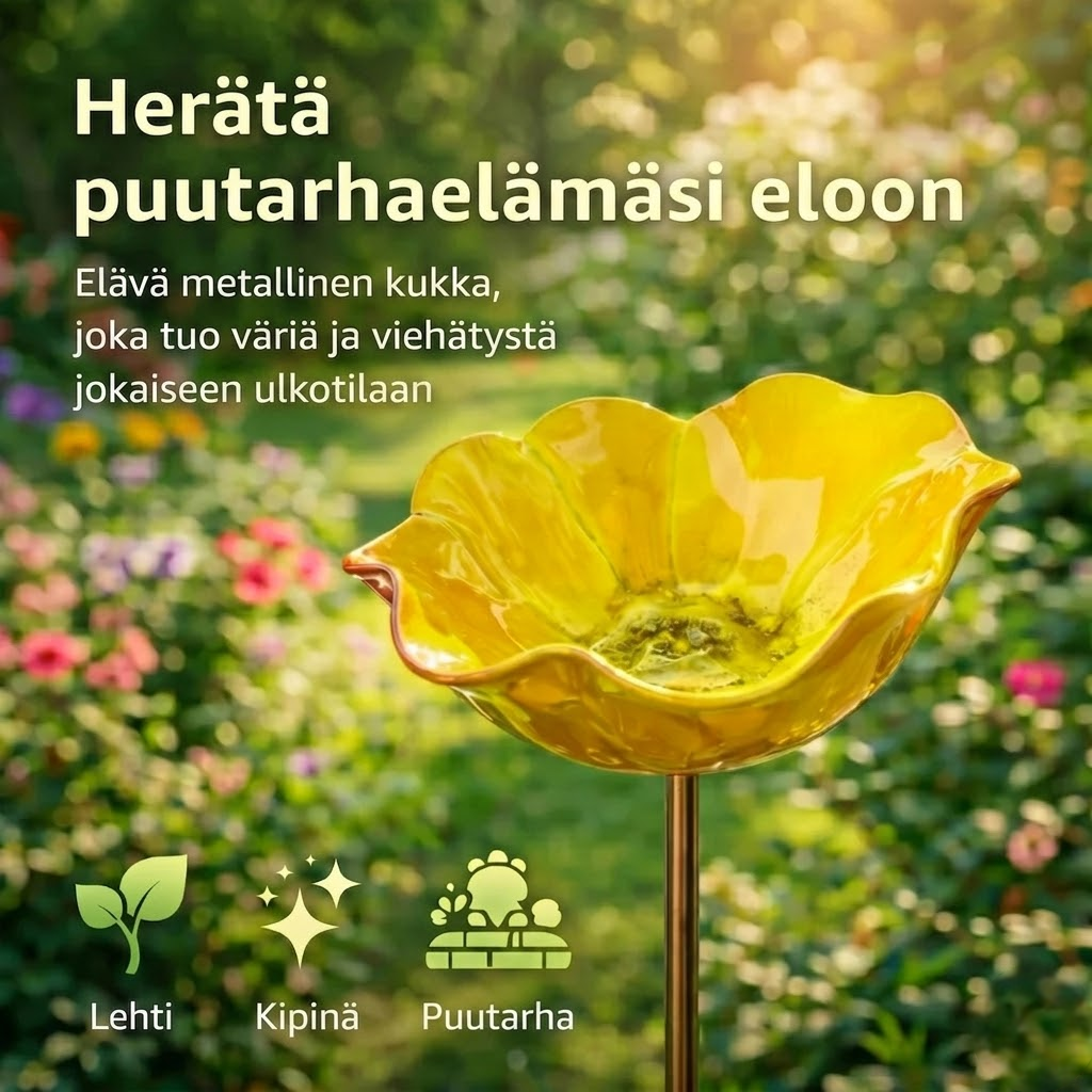 AviFlora™ – Botaninen Juoma-allas Linnuille, Mehiläisille ja Perhosille