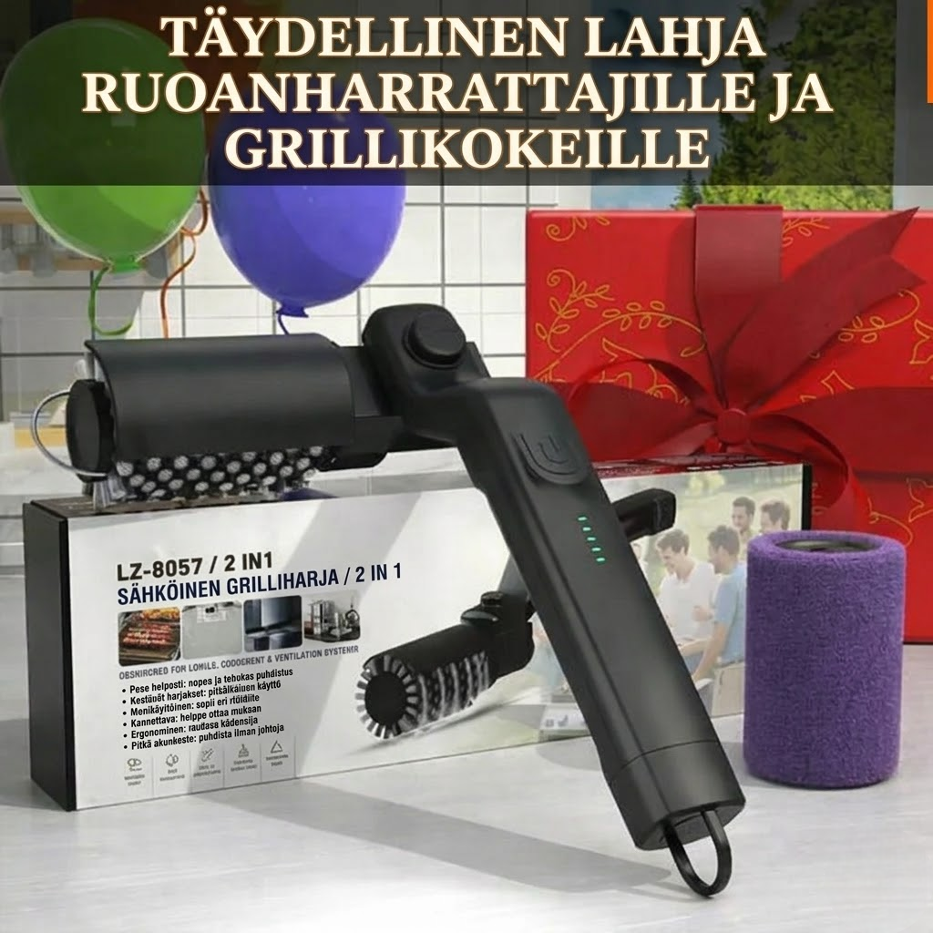 TehoPuhdistin™ – Langaton sähköinen grillin puhdistusharja